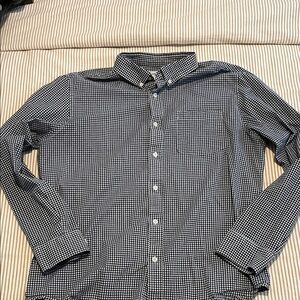 Goodfellow & Co Men's Black and White Gingham Shirt